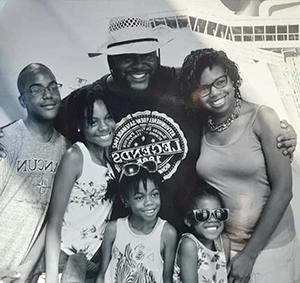 Tanesha Meade with her family